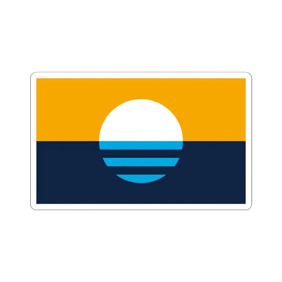 Peoples Flag of Milwaukee (United States) STICKER Vinyl Kiss-Cut Decal 4 Inch White - The Sticker Space