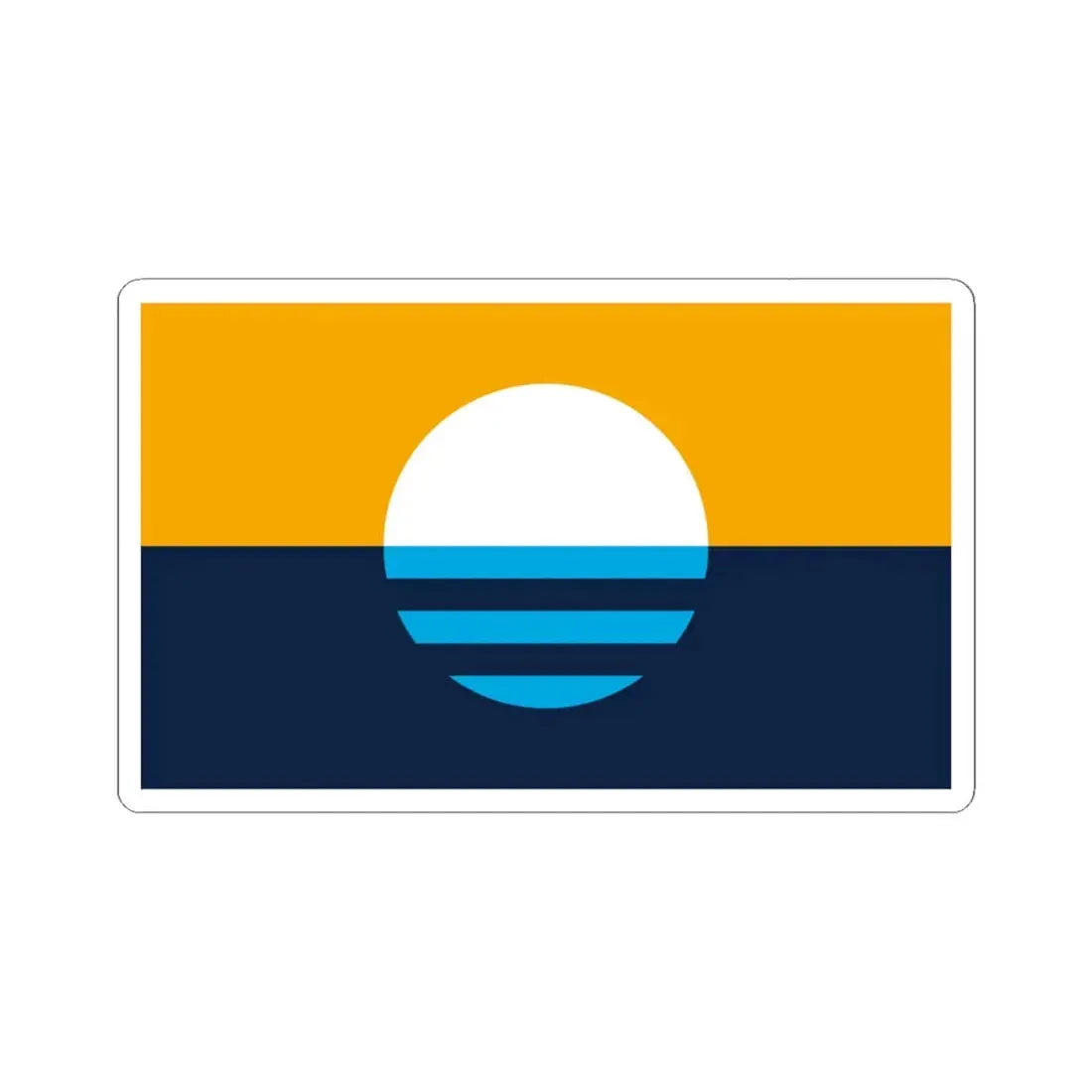 Peoples Flag of Milwaukee (United States) STICKER Vinyl Kiss-Cut Decal 6 Inch White - The Sticker Space
