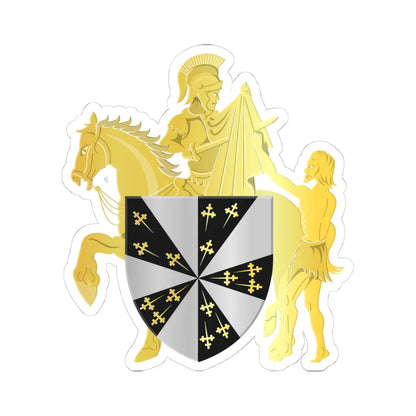 Pepingen wapen (Belgium) (Coat of Arms) STICKER Vinyl Kiss-Cut Decal 4 Inch White - The Sticker Space