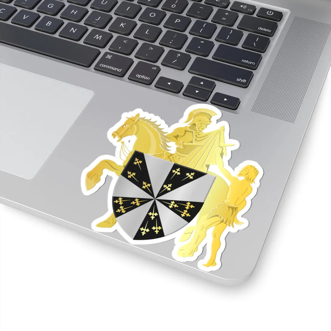 Pepingen wapen (Belgium) (Coat of Arms) STICKER Vinyl Kiss-Cut Decal - The Sticker Space