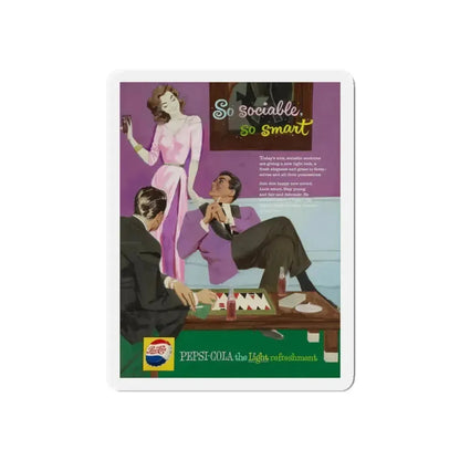 Pepsi-Cola, ad illustration (1) (Magazine Illustration) Refrigerator Magnet 6 Inch Die-Cut - The Sticker Space