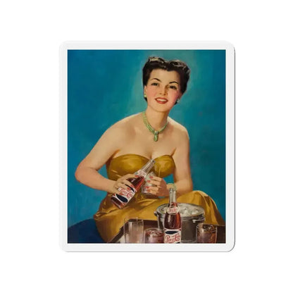 Pepsi-Cola, ad illustration (2) (Magazine Illustration) Refrigerator Magnet 4 Inch Die-Cut - The Sticker Space