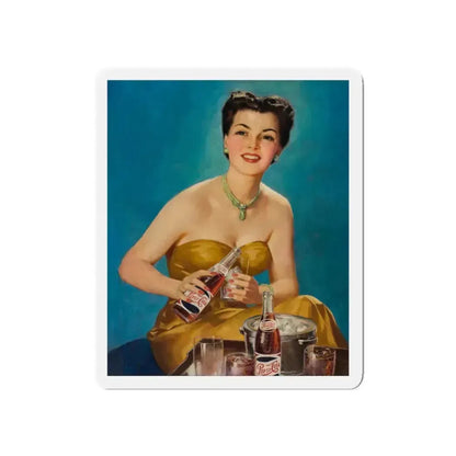 Pepsi-Cola, ad illustration (2) (Magazine Illustration) Refrigerator Magnet 5 Inch Die-Cut - The Sticker Space