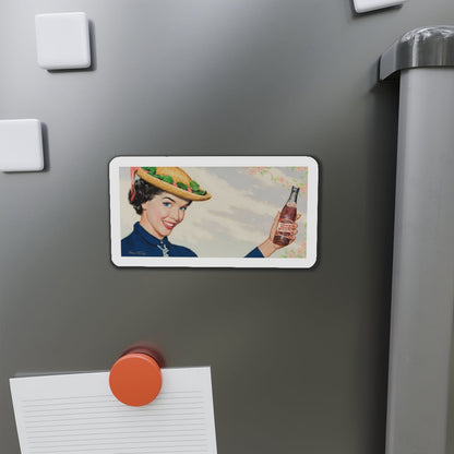 Pepsi-Cola, ad illustration (Magazine Illustration) Refrigerator Magnet-The Sticker Space