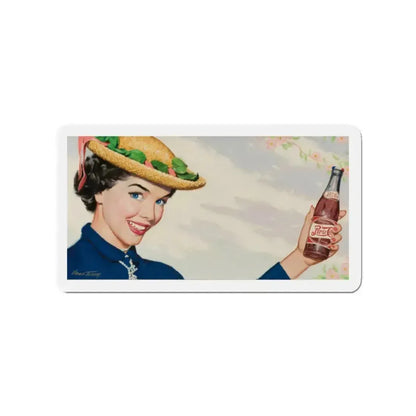 Pepsi-Cola, ad illustration (Magazine Illustration) Refrigerator Magnet 2 Inch Die-Cut - The Sticker Space