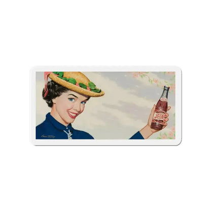 Pepsi-Cola, ad illustration (Magazine Illustration) Refrigerator Magnet 4 Inch Die-Cut - The Sticker Space