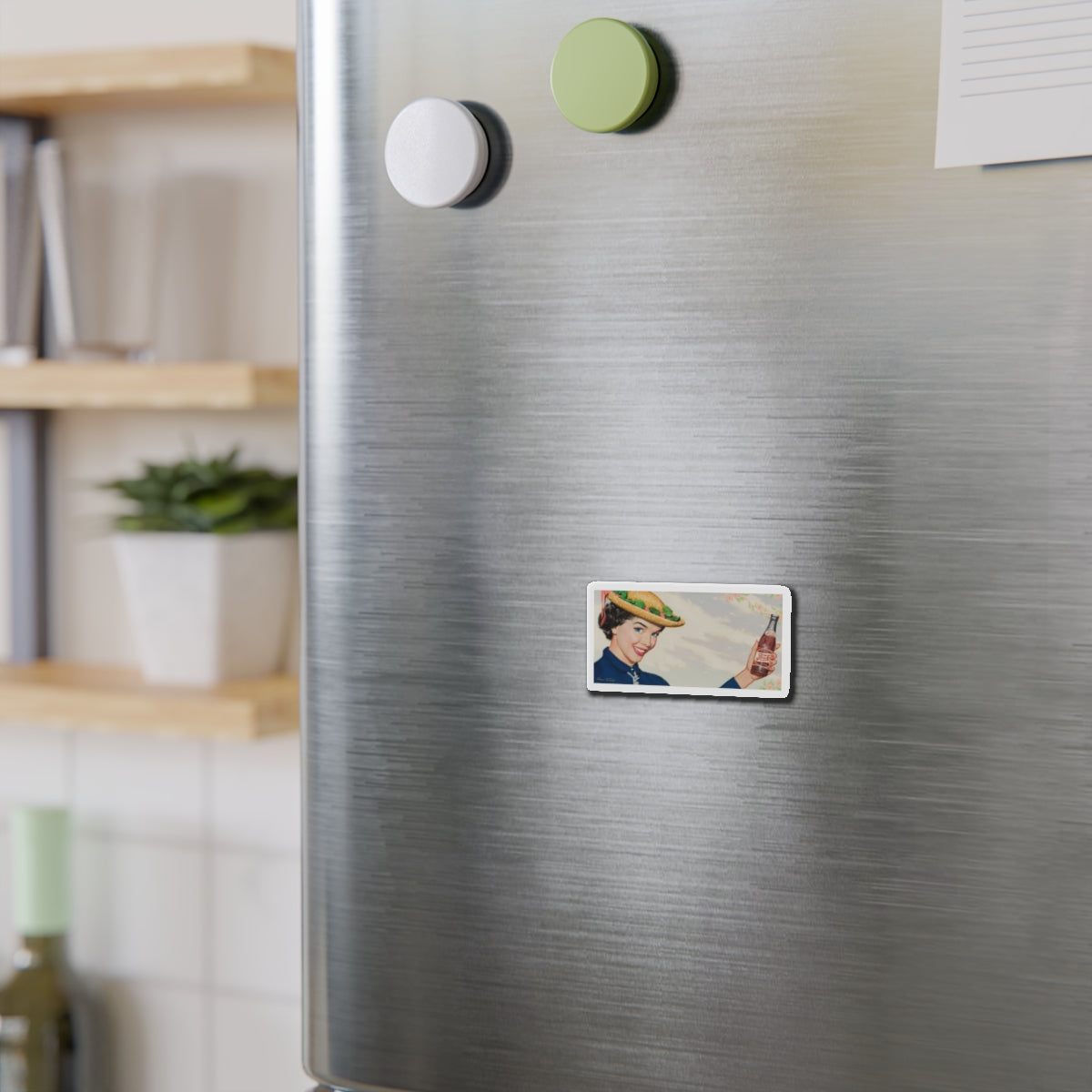 Pepsi-Cola, ad illustration (Magazine Illustration) Refrigerator Magnet-The Sticker Space