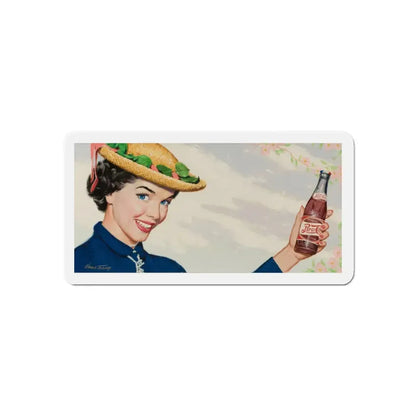 Pepsi-Cola, ad illustration (Magazine Illustration) Refrigerator Magnet - The Sticker Space