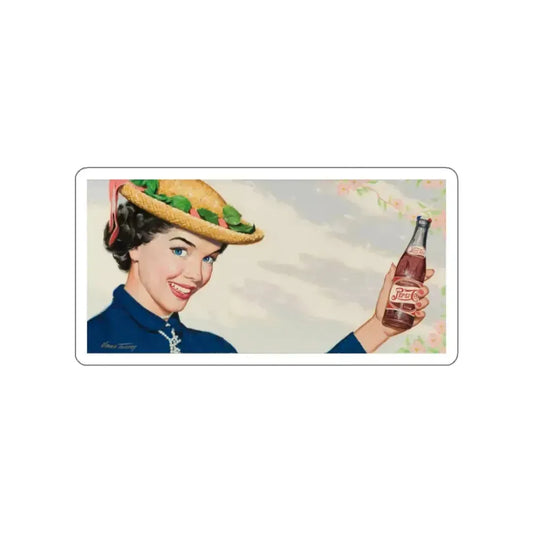 Pepsi-Cola, ad illustration (Magazine Illustration) STICKER Vinyl Die-Cut Decal White Die-Cut 2 Inch - The Sticker Space