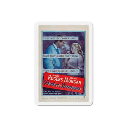 Perfect Strangers 1950 Movie Poster Refrigerator Magnet 2 Inch - The Sticker Space