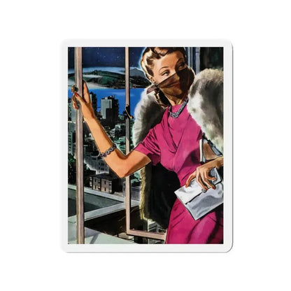 Perfectly Disguised, 1942 (Magazine Illustration) Refrigerator Magnet 2 Inch Die-Cut - The Sticker Space