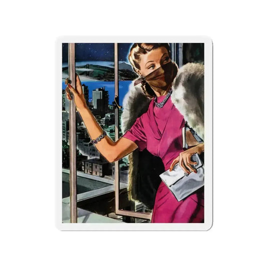 Perfectly Disguised, 1942 (Magazine Illustration) Refrigerator Magnet 2 Inch Die-Cut - The Sticker Space