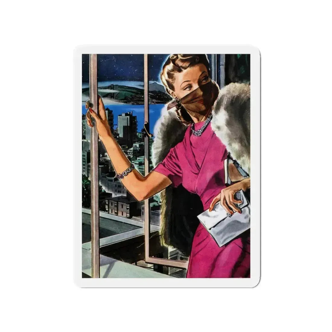 Perfectly Disguised, 1942 (Magazine Illustration) Refrigerator Magnet 3 Inch Die-Cut - The Sticker Space