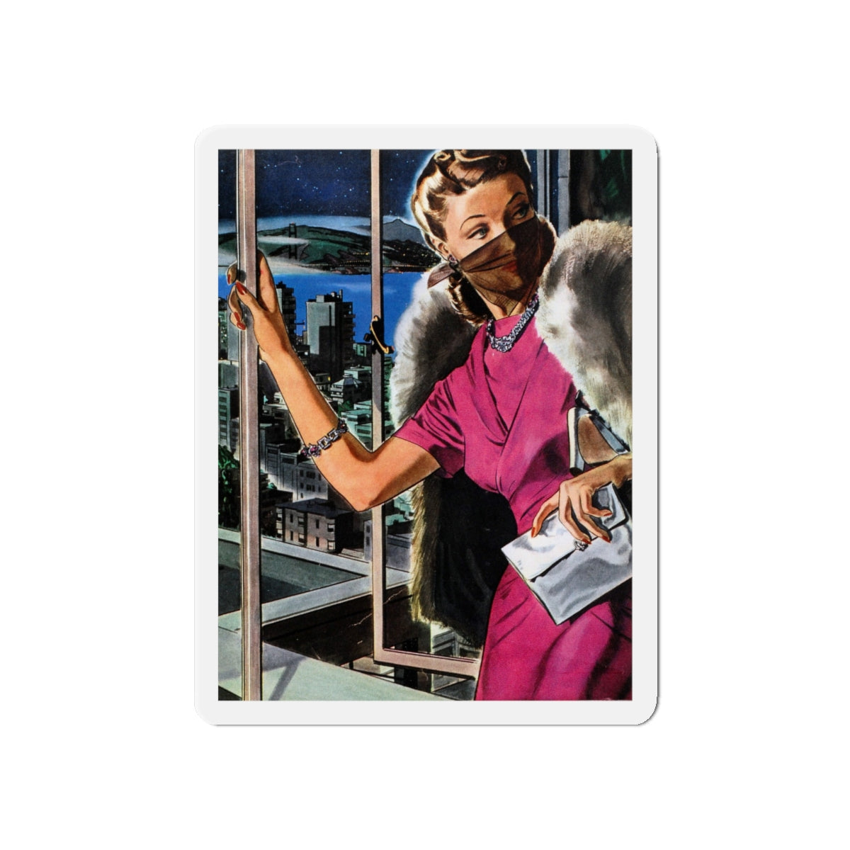 Perfectly Disguised, 1942 (Magazine Illustration) Refrigerator Magnet-5" x 5"-The Sticker Space