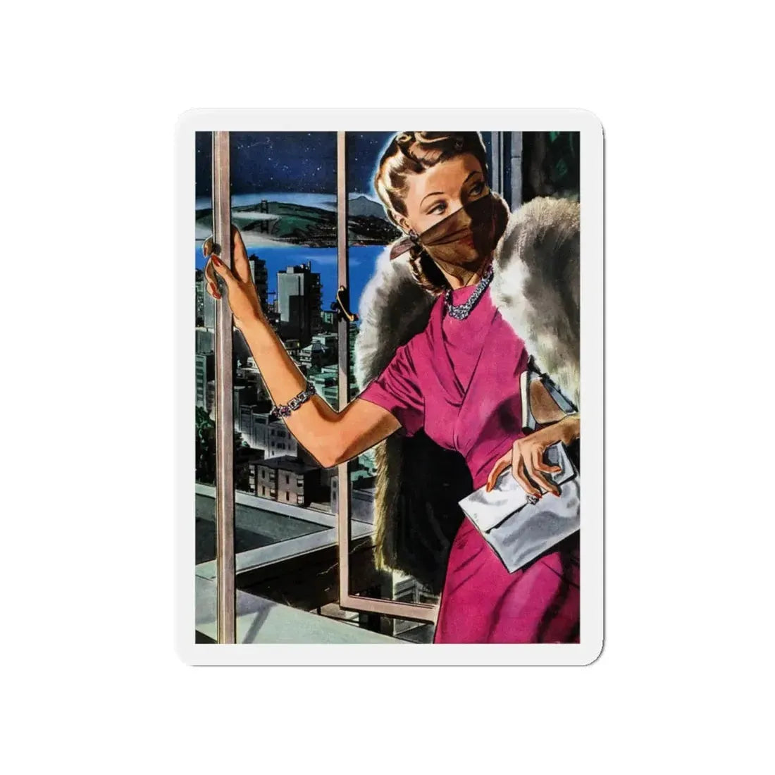 Perfectly Disguised, 1942 (Magazine Illustration) Refrigerator Magnet - The Sticker Space