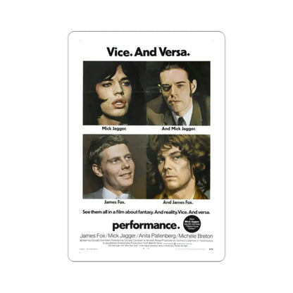 Performance 1970 Movie Poster STICKER Vinyl Die-Cut Decal 2 Inch - The Sticker Space