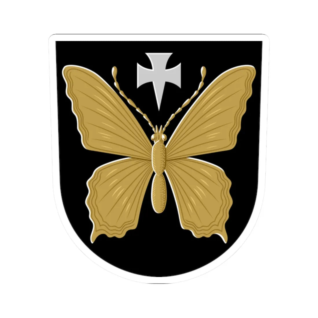 Perho.vaakuna (Finland) (Coat of Arms) STICKER Vinyl Kiss-Cut Decal 2 Inch White - The Sticker Space