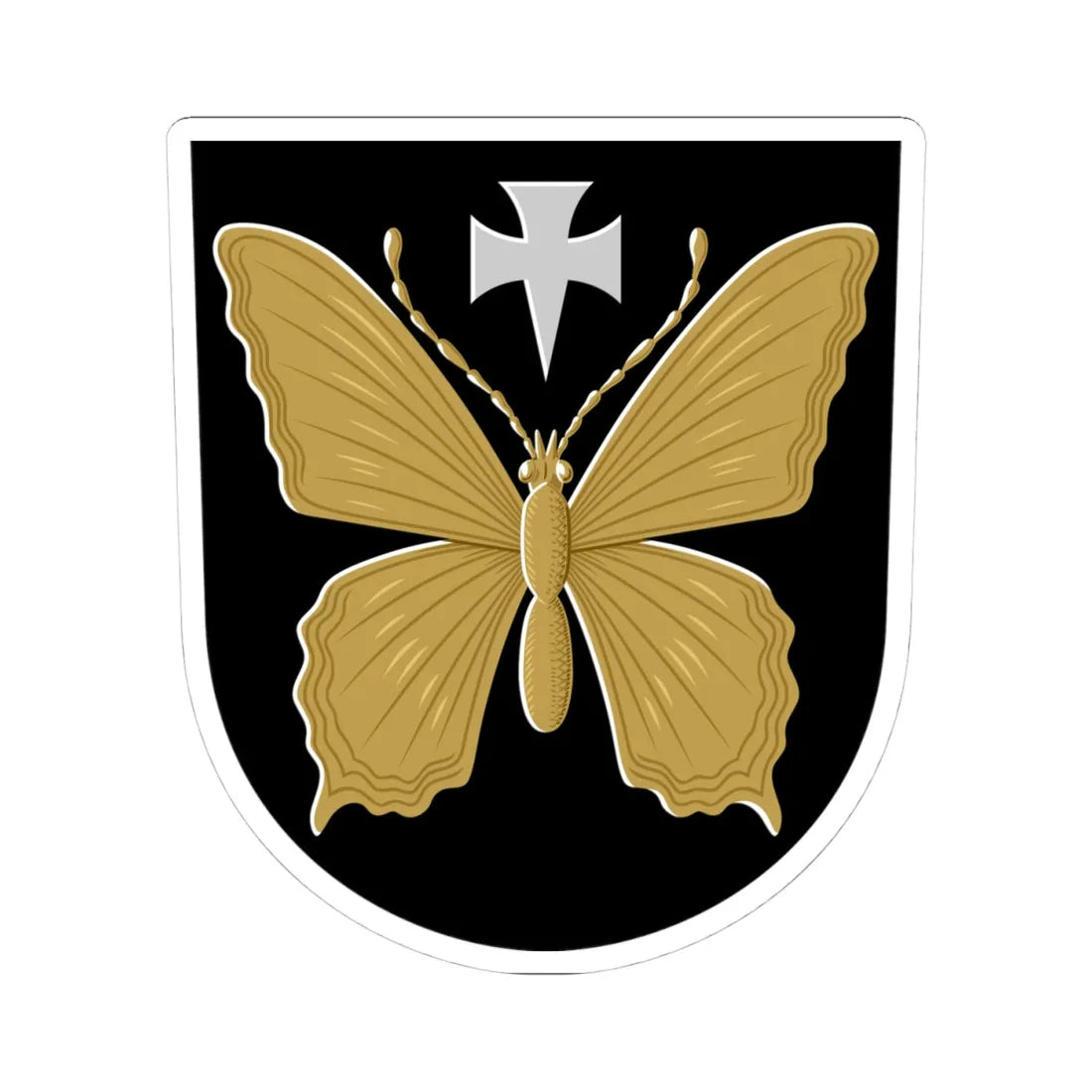 Perho.vaakuna (Finland) (Coat of Arms) STICKER Vinyl Kiss-Cut Decal 4 Inch White - The Sticker Space