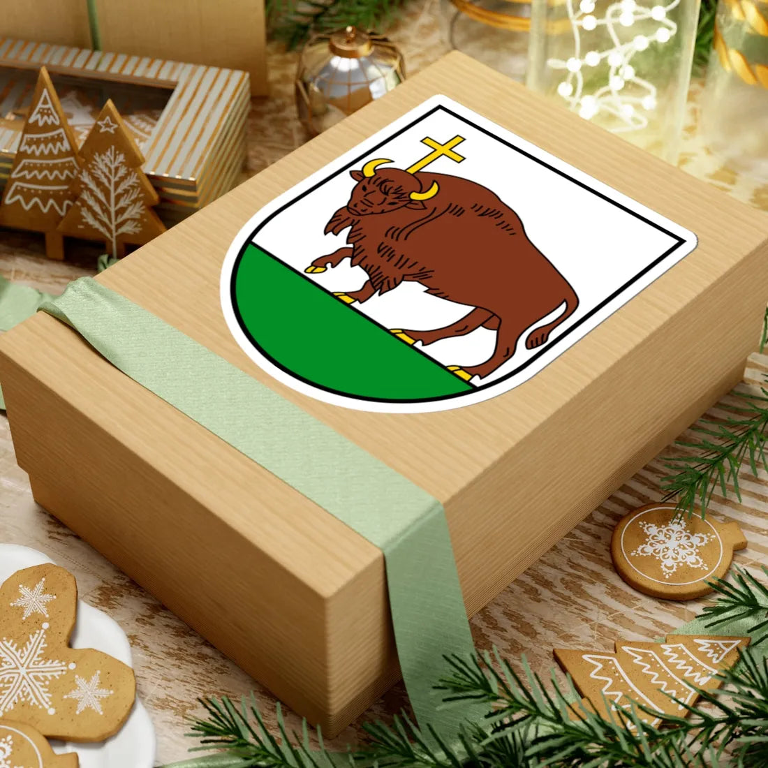 Perloja COA (Lithuania) (Coat of Arms) STICKER Vinyl Kiss-Cut Decal - The Sticker Space