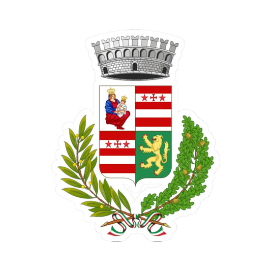 Perloz-Stemma (Italy) (Coat of Arms) STICKER Vinyl Kiss-Cut Decal 2 Inch White - The Sticker Space