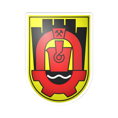 Pernik-coat-of-arms (Bulgaria) (Coat of Arms) STICKER Vinyl Kiss-Cut Decal 6 Inch White - The Sticker Space