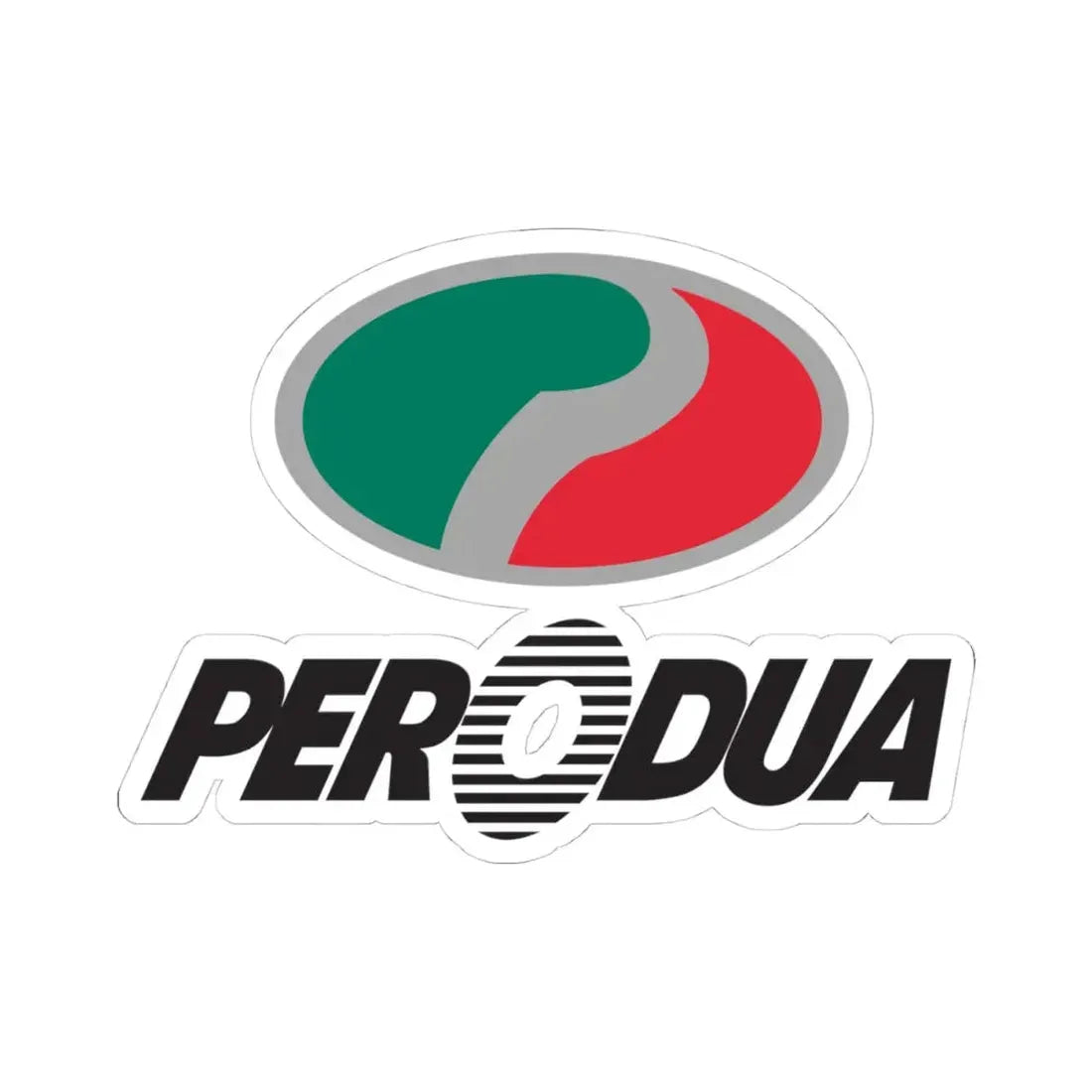 Perodua (1998-2007) (Logo) STICKER Vinyl Kiss-Cut Decal 4 Inch White - The Sticker Space