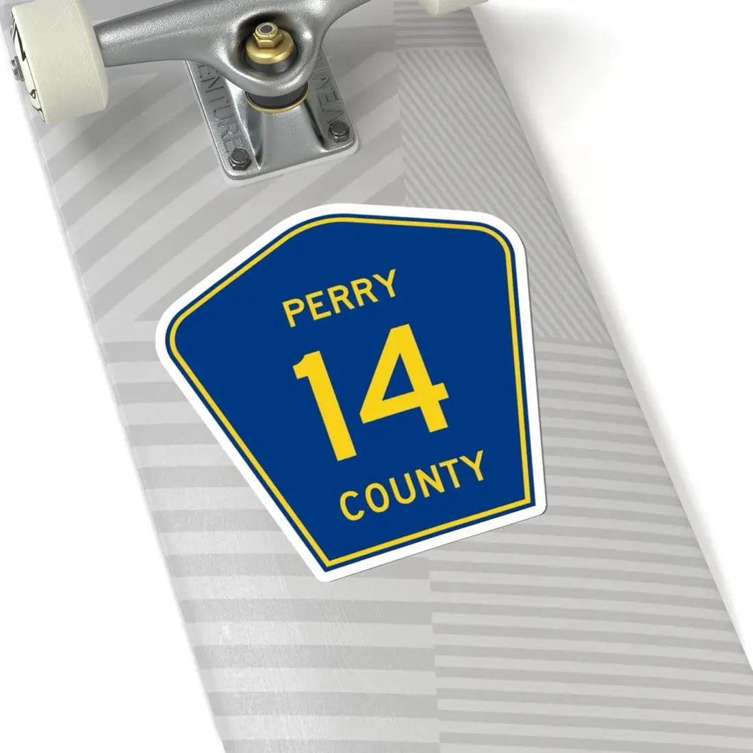 Perry County Route 14 AR (Arkansas) (Road Sign) STICKER Vinyl Kiss-Cut Decal - The Sticker Space