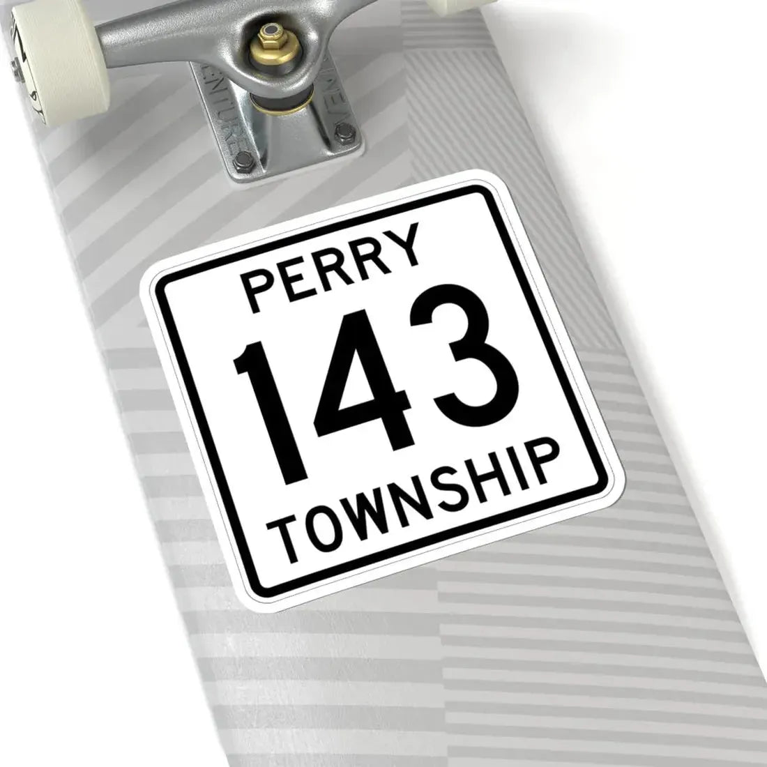 Perry Township Route 143 Logan County Ohio (Ohio) (Road Sign) STICKER Vinyl Kiss-Cut Decal - The Sticker Space
