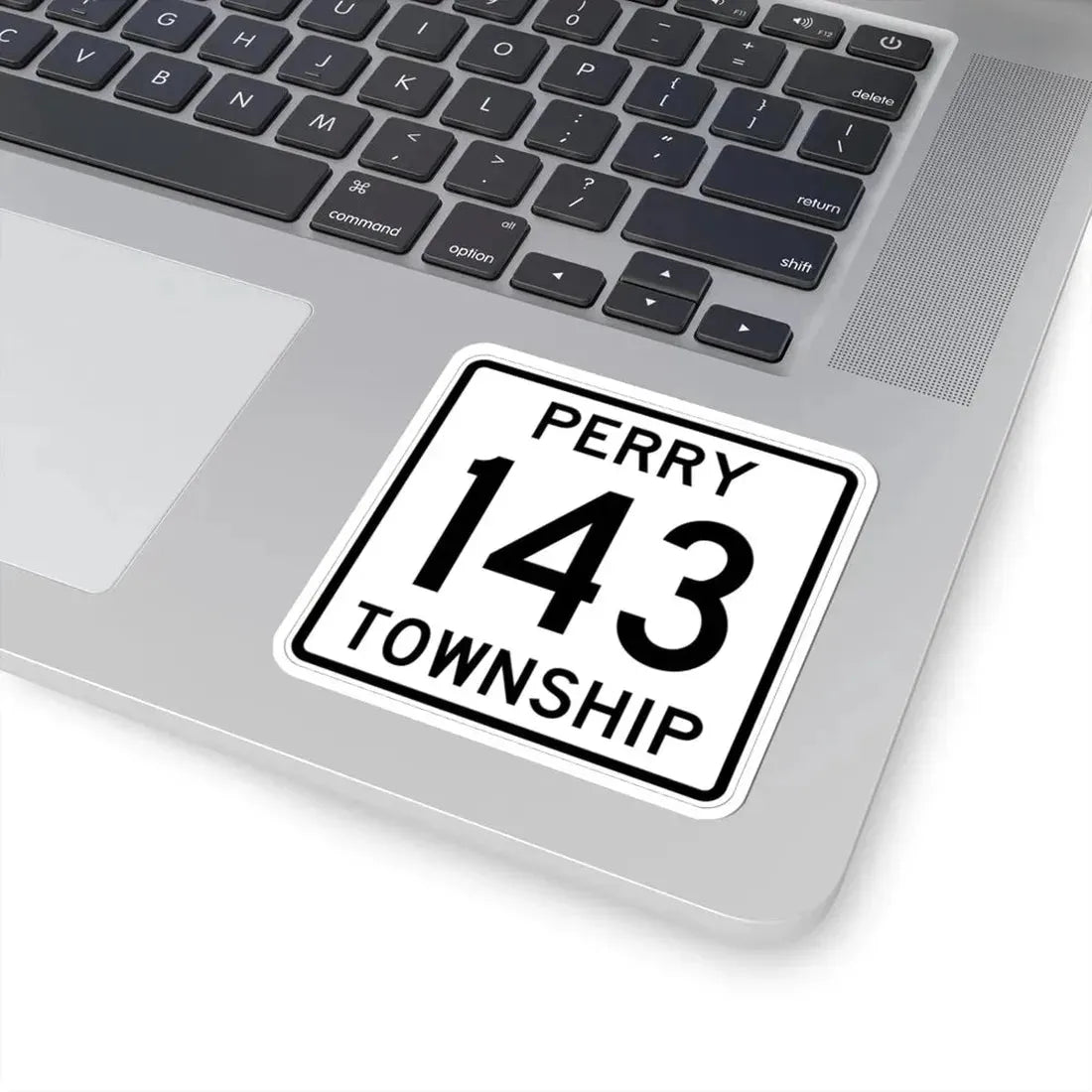 Perry Township Route 143 Logan County Ohio (Ohio) (Road Sign) STICKER Vinyl Kiss-Cut Decal - The Sticker Space
