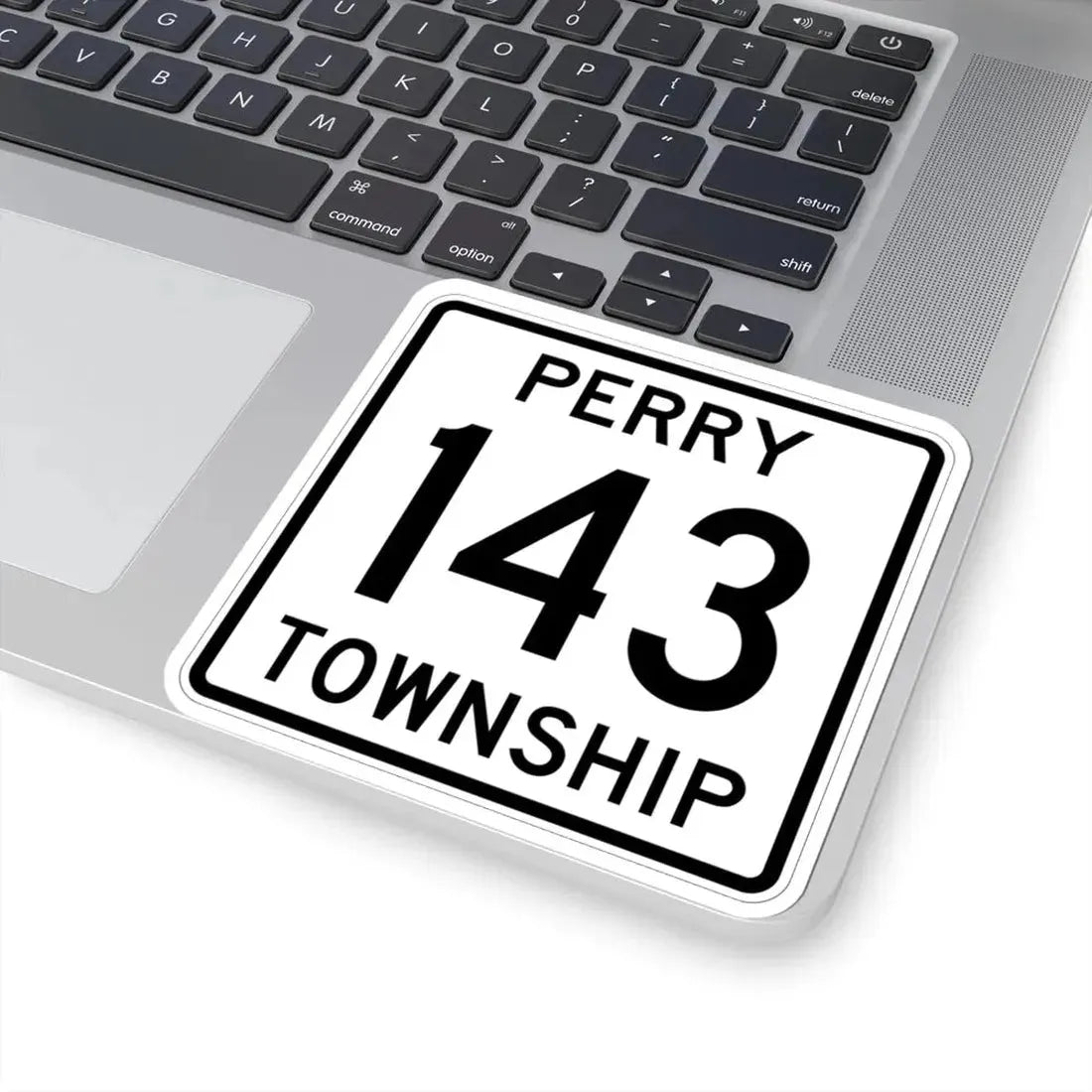 Perry Township Route 143 Logan County Ohio (Ohio) (Road Sign) STICKER Vinyl Kiss-Cut Decal - The Sticker Space