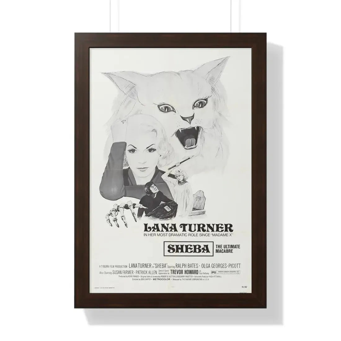 PERSECUTION 1974 - Framed Movie Poster - The Sticker Space