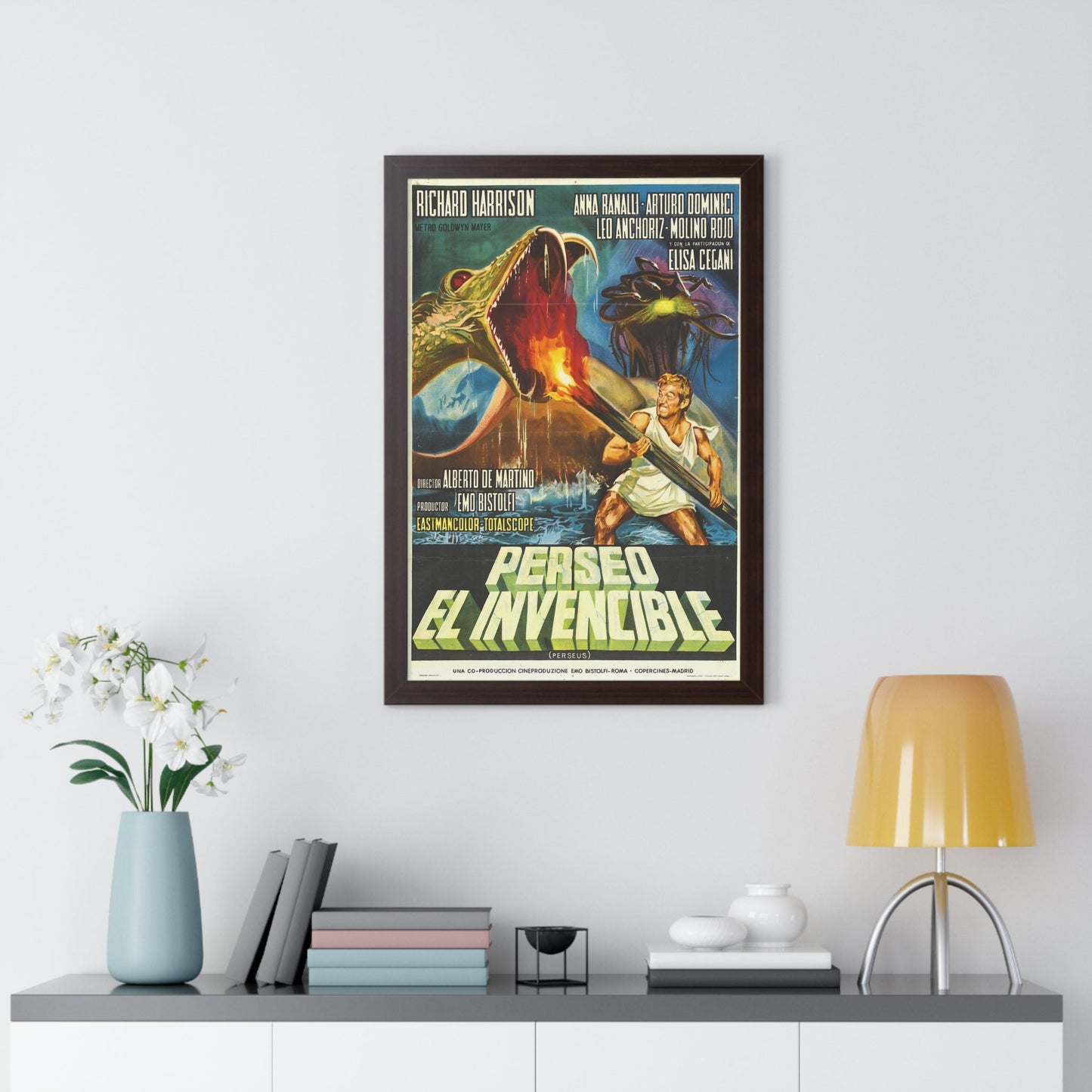 PERSEUS THE INVINCIBLE 1963 - Framed Movie Poster-The Sticker Space