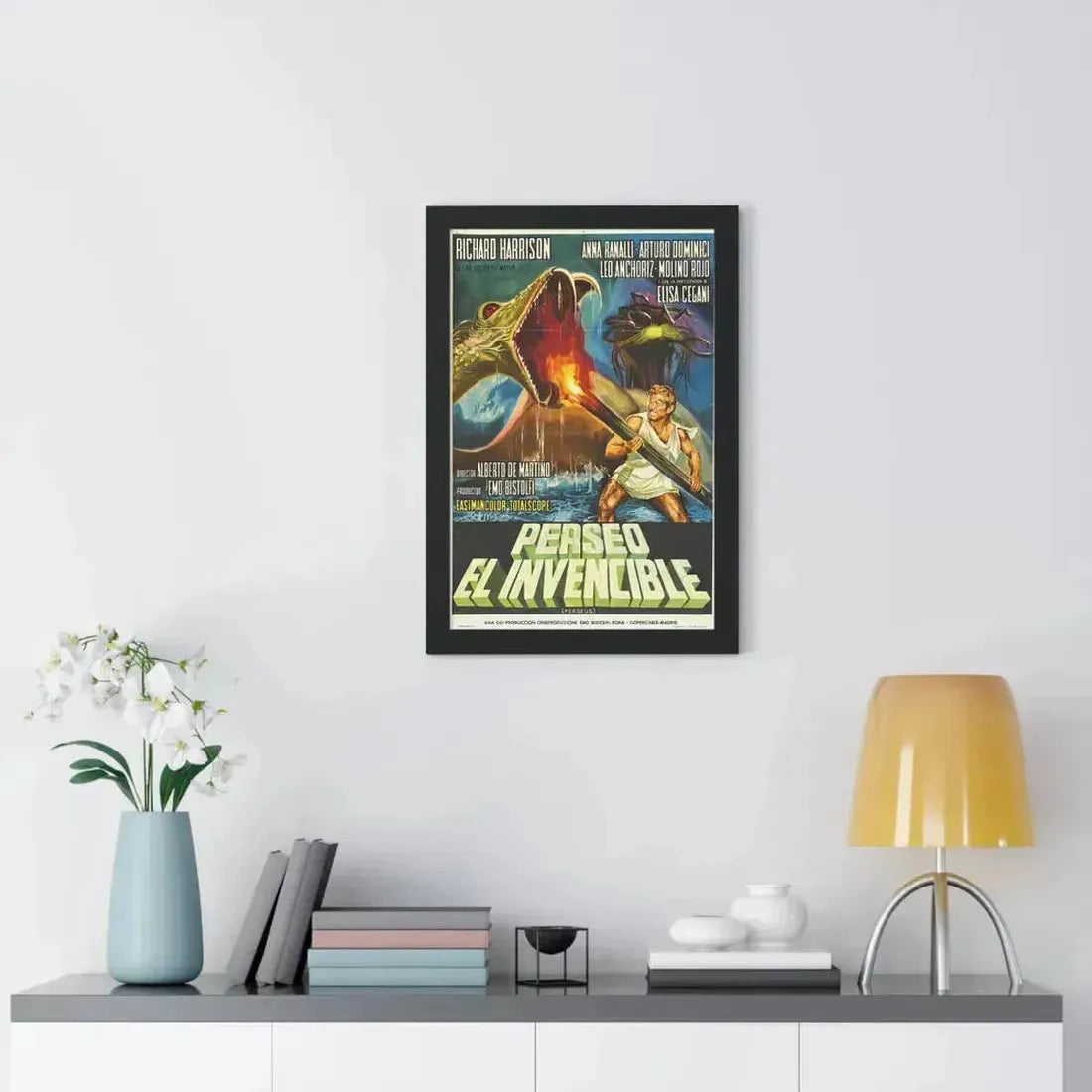 PERSEUS THE INVINCIBLE 1963 - Framed Movie Poster - The Sticker Space