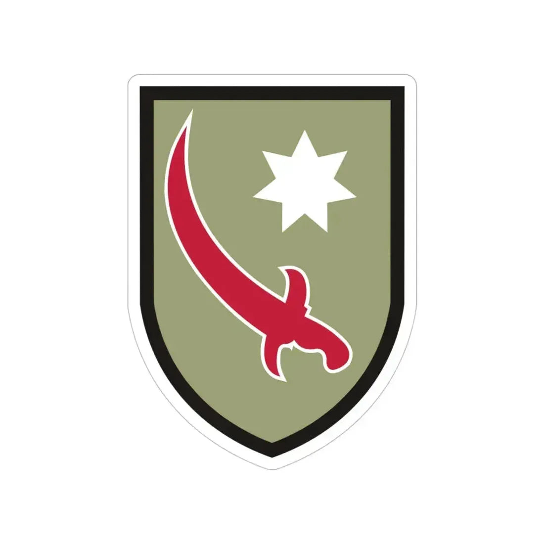 Persian Gulf Service Command (U.S. Army) Transparent STICKER Die-Cut Vinyl Decal 4 Inch - The Sticker Space