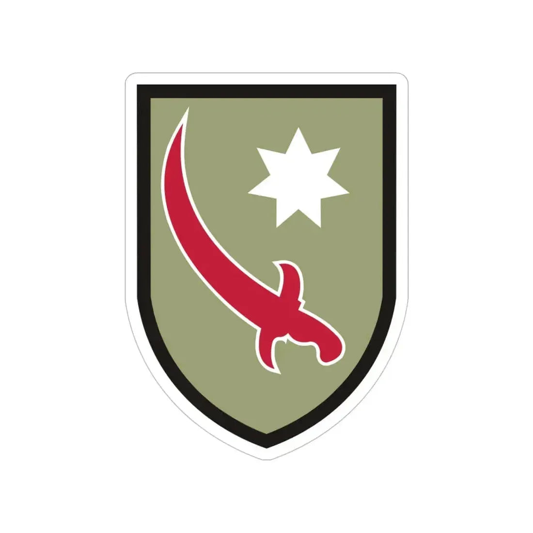 Persian Gulf Service Command (U.S. Army) Transparent STICKER Die-Cut Vinyl Decal 5 Inch - The Sticker Space