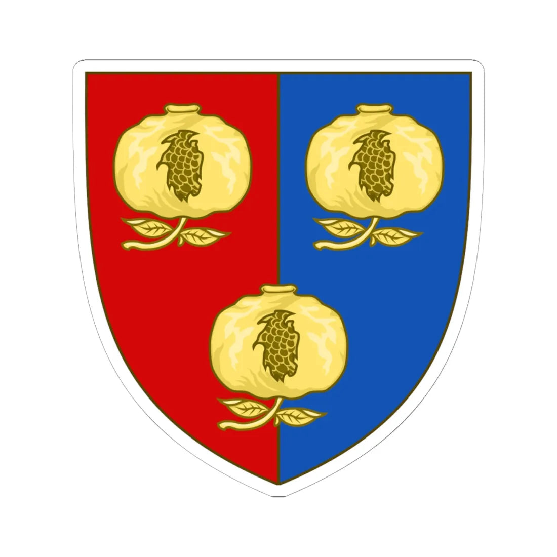 Personal Arms of Prince Frederic I (Argentina) (Coat of Arms) STICKER Vinyl Kiss-Cut Decal 6 Inch White - The Sticker Space