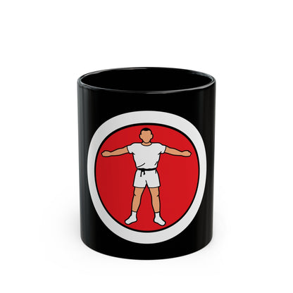 Personal Fitness (Boy Scout Merit Badge) Black Coffee Mug-11oz-The Sticker Space