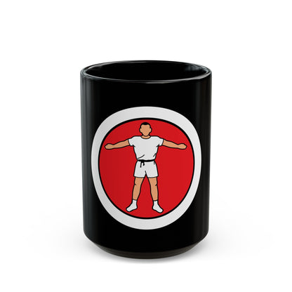 Personal Fitness (Boy Scout Merit Badge) Black Coffee Mug-15oz-The Sticker Space