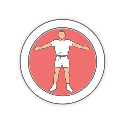 Personal Fitness (Boy Scout Merit Badge) STICKER Vinyl Kiss-Cut Decal 4 Inch Transparent - The Sticker Space