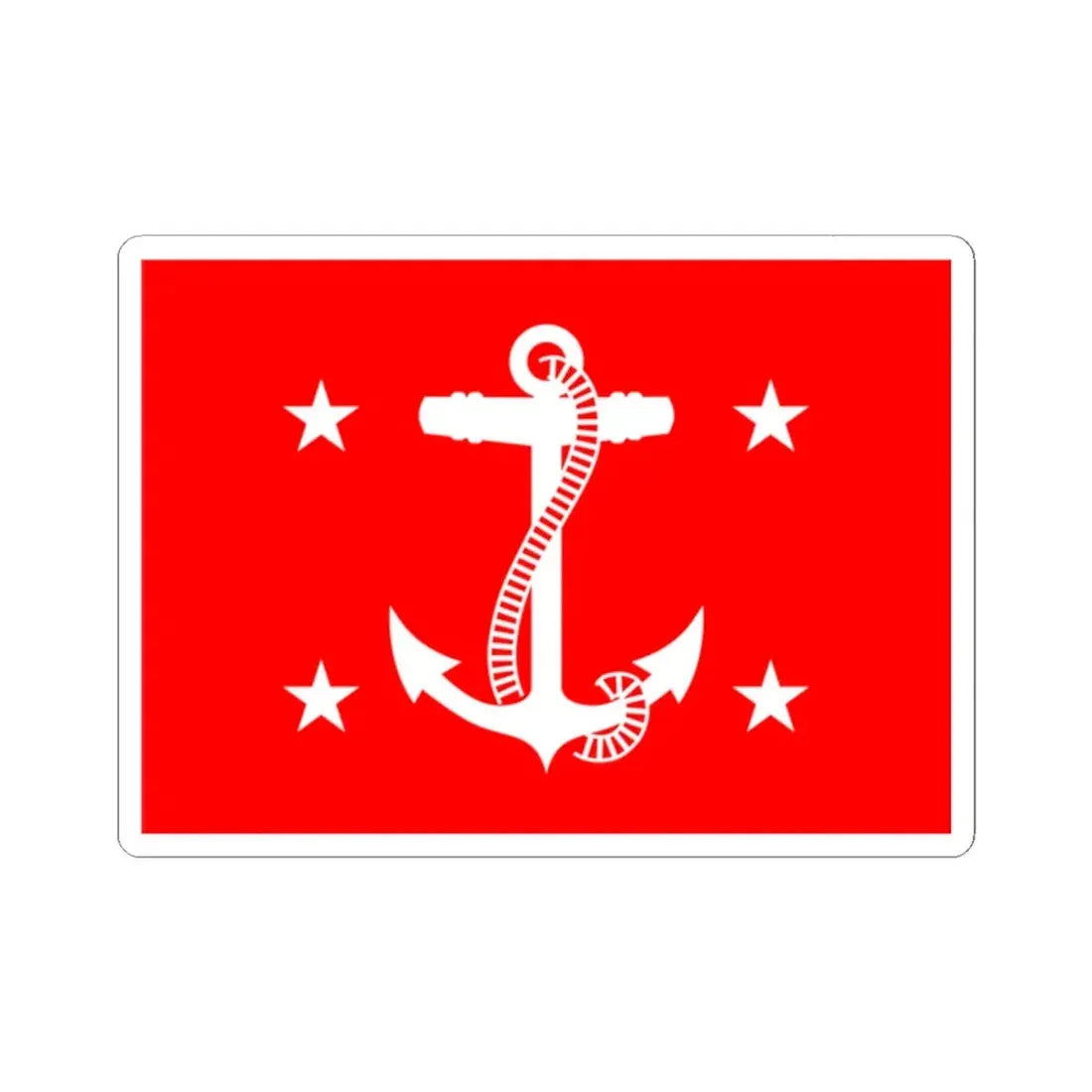 Personal Flag of the US Under Secretary of the Navy (United States) STICKER Vinyl Kiss-Cut Decal 2 Inch White - The Sticker Space