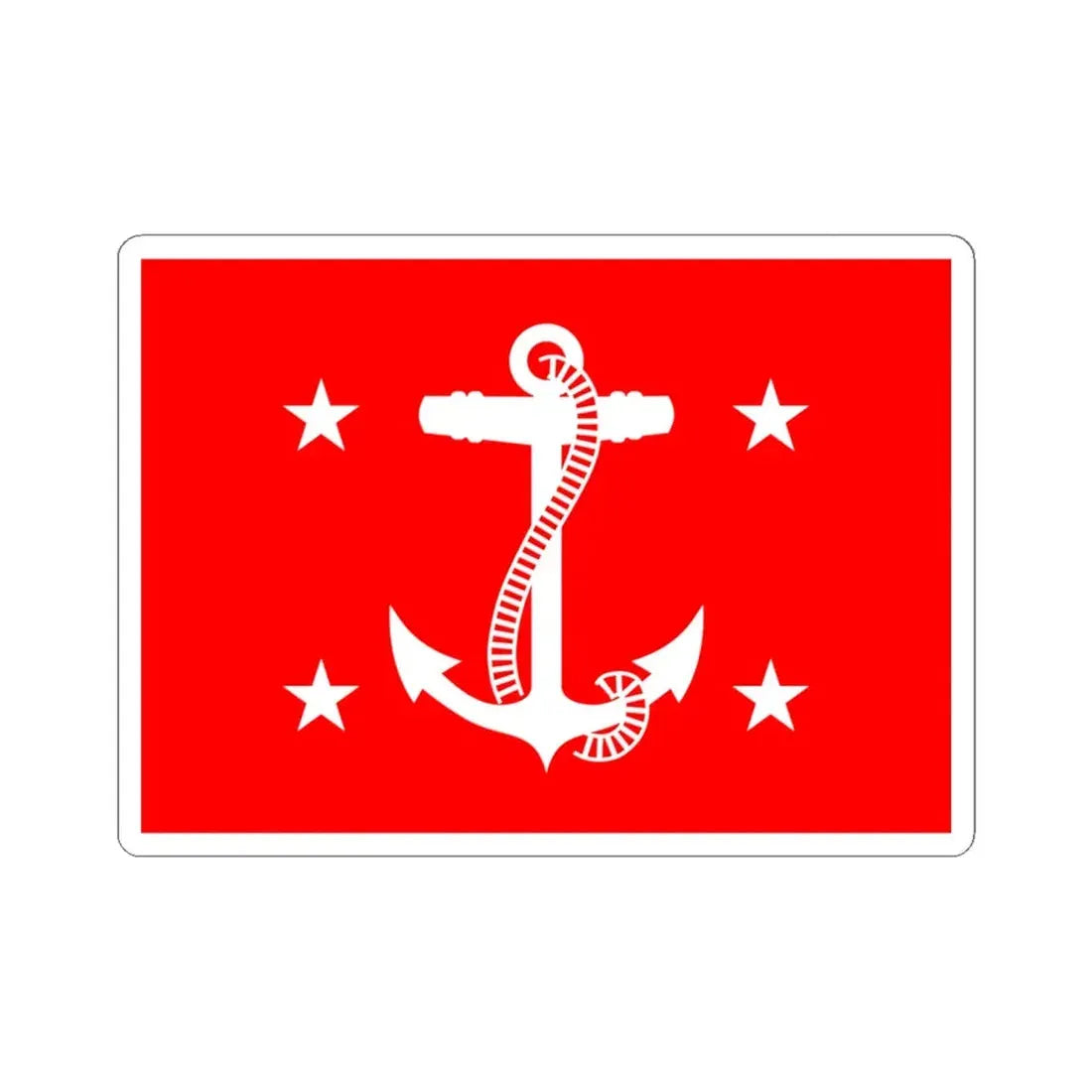 Personal Flag of the US Under Secretary of the Navy (United States) STICKER Vinyl Kiss-Cut Decal 6 Inch White - The Sticker Space