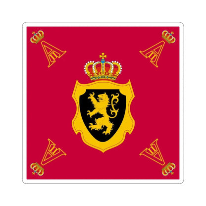 Personal Standard of King Albert II of Belgium (Belgium) STICKER Vinyl Kiss-Cut Decal 6 Inch White - The Sticker Space