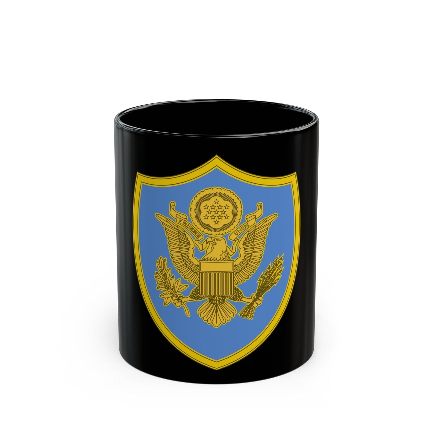 Personnel Assigned to DOD and Joint Activities 2 (U.S. Army) Black Coffee Mug-11oz-The Sticker Space