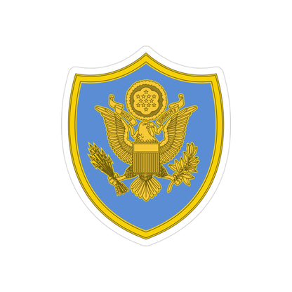 Personnel Assigned to DOD and Joint Activities 2 (U.S. Army) REVERSE PRINT Transparent STICKER-3" × 3"-The Sticker Space