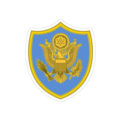 Personnel Assigned to DOD and Joint Activities 2 (U.S. Army) REVERSE PRINT Transparent Die-Cut STICKER 5 Inch Die-Cut Transparent - The Sticker Space