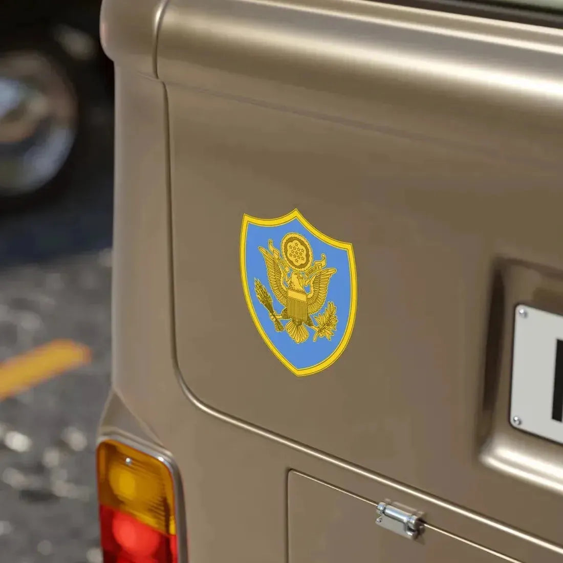 Personnel Assigned to DOD and Joint Activities 2 (U.S. Army) REVERSE PRINT Transparent Die-Cut STICKER - The Sticker Space