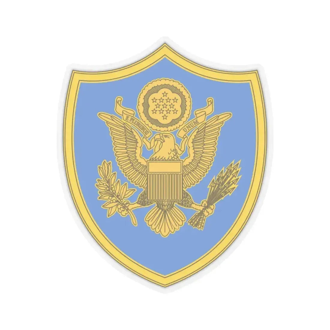 Personnel Assigned to DOD and Joint Activities 2 (U.S. Army) STICKER Vinyl Kiss-Cut Decal 3 Inch Transparent - The Sticker Space