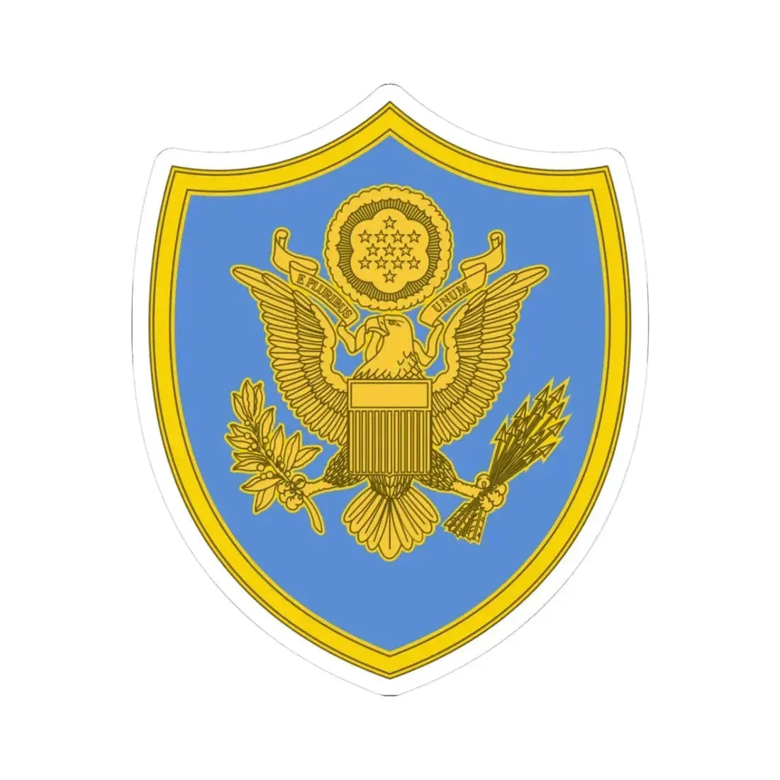 Personnel Assigned to DOD and Joint Activities 2 (U.S. Army) STICKER Vinyl Kiss-Cut Decal 3 Inch White - The Sticker Space