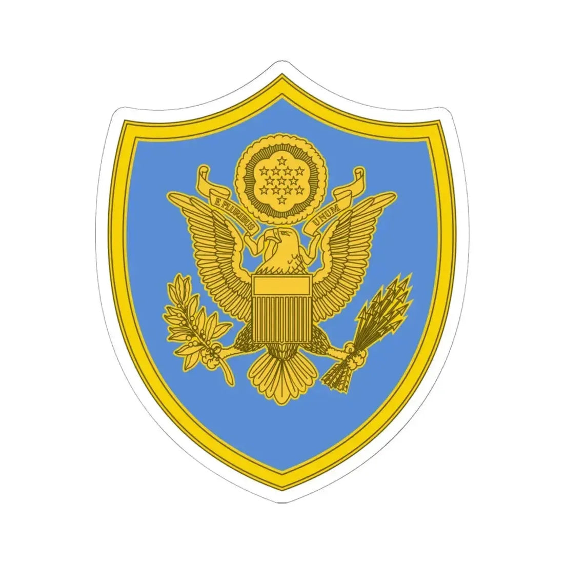 Personnel Assigned to DOD and Joint Activities 2 (U.S. Army) STICKER Vinyl Kiss-Cut Decal 6 Inch White - The Sticker Space