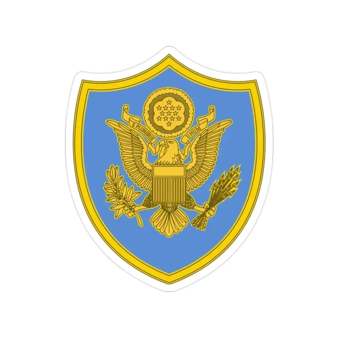 Personnel Assigned to DOD and Joint Activities 2 (U.S. Army) Transparent STICKER Die-Cut Vinyl Decal 2 Inch - The Sticker Space